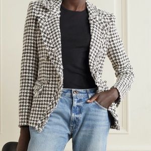 NWOT 🤍🖤 Veronica Beard Tweed Houndstooth Blazer Jacket